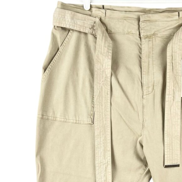 Sanctuary Women's Standard Surplus Tan Belted Pants Sz 20W Tapered High Rise NWT - Picture 5 of 14